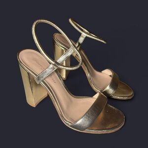 Gianvito Rossi Metallic Gold Heels